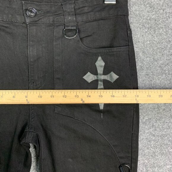 Kill Star Grunge Kill Star Grunge Emo Pockets Punk Black Jeans XL - Picture 5 of 13